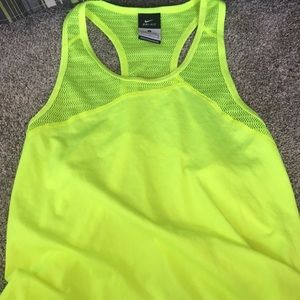 Nike tank top with mesh cutouts